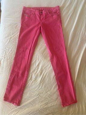 Diesel Hot Pink Jeans with Interior Label